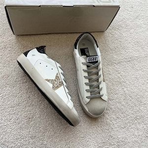 Calzado Deportivo de Lujo Transpirable con Cordones DSYX Q1208-03, para Todas las Temporadas, de Cuero Genuino Suave, con Estampado Retro de Estrellas, Ligero y Antiolor - Product Image 2