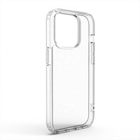 Funda Transparente de TPU Suave para iPhone 16 Pro Max 16 Pro, Carcasa para Teléfono Inteligente con Acrílico + PC TPU