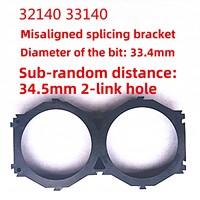 Soporte de ensamblaje de batería de litio C33 32140 33140 con aislamiento ABS y empalme desalineado, fabricado en China.