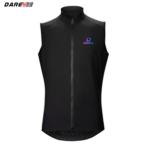 Darevie <span class=keywords><strong>invierno</strong></span> térmico ciclismo chaleco hombres cálido doble deslizador sin mangas ciclismo Gilet Arco Iris Logo chaqueta <span class=keywords><strong>bicicleta</strong></span> <span class=keywords><strong>ropa</strong></span> - Product Image 2