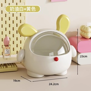 Home Accessories <strong>PP</strong>+PET Large Capacity Storage Box Rabbit Shape Cosmetic Storage <strong>Containers</strong> <strong>with</strong> <strong>Lid</strong> - Product Image 5