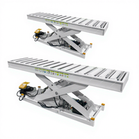 Prix raisonnable 3 tonnes de tables élévatrices hydrauliques avec la surface actionnée de rouleau OEM avec le certificat de la CE