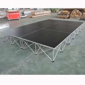 เวทีพกพาสำเร็จรูปสำหรับจัดงาน ติดตั้งง่าย ปูพื้นด้วยพรมและไม้ - Product Image 4