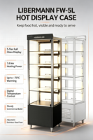 Vitrine chauffante commerciale de comptoir pour aliments chauds, gâteaux, poulet, viande, pâtisserie – Machine de présentation chauffante