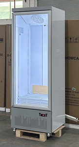 500L cửa duy nhất Kem hiển thị tủ đông đông thực phẩm đông lạnh cửa kính Showcase Quạt làm mát siêu thị dọc tủ đông - Product Image 4