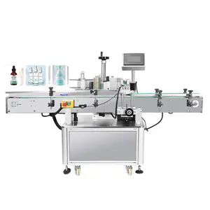 2023 High Quality Tabletop Round Small Semi Automatic Labeling Machine Round Square Bottle