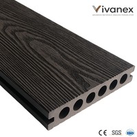 Tarima de Madera Compuesta (WPC) Moderna, Cuadrada, Antideslizante e Impermeable para Exteriores, Ideal para Villas, Jardines, Parques y Terrazas