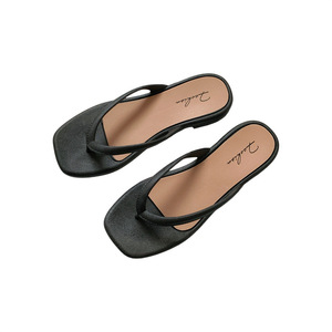 Sandalias Heli Shark <span class=keywords><strong>de</strong></span> Verano para Mujer, con Punta Cuadrada, <span class=keywords><strong>Chanclas</strong></span> Casuales para Exteriores, Elegantes, <span class=keywords><strong>de</strong></span> Suela Plana, <span class=keywords><strong>de</strong></span> PVC, para Interiores y Hogar - Product Image 5