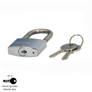 Stainless Steel <b>Padlock</b> Long Shackle 40mm. - Product Image 3