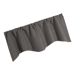 Profondo grigio colore solido breve tenda pannello mantovana per le finestre della cucina - Product Image 2