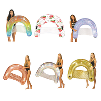 Fauteuil de relaxation gonflable en forme de coquille pour piscine et plage, siège flottant d'été