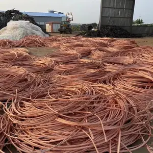 Proveedor de chatarra de cobre 2024, fabricante de alambre de cobre 99.9% min con gran stock