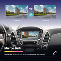 Podofo 7 ''2 + 64GB Android Autoradio Stéréo Sans Fil Carplay Android Auto Wifi DVR EQ GPS pour Hyundai Tucson/IX35 2009-2015 OEM