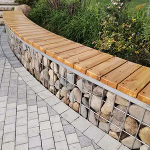 Low Price ISO Customized Welded Gabion Street Public Bench