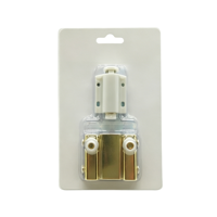 Ensemble complet de poignées à charnières pivotantes réglables avec loquet magnétique tactile à ouverture par pression pour porte simple en verre, finition dorée, pour chambre à coucher (OEM)