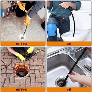 Kit de tuyau pour nettoyeur haute pression avec adaptateurs pour le nettoyage des canalisations municipales, utilisation en eau froide, pression réglable - Product Image 4