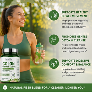 Cápsulas de Fibra de Psyllium y <span class=keywords><strong>Aloe</strong></span> <span class=keywords><strong>Vera</strong></span> Rainwood 500mg, Limpieza de <span class=keywords><strong>Colon</strong></span>, 60 Cápsulas - Product Image 2