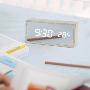 Evertop et562 tre đồng hồ báo thức hình chữ nhật hình dạng máy tính để bàn đồng hồ kỹ thuật số điện tử đa chức năng led đồng hồ - Product Image 5