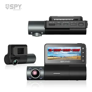 2023 Sản phẩm mới 1080P 4 kênh Dashcam phía trước và phía sau xe máy ảnh Wifi GPS Dash Cam cho xe