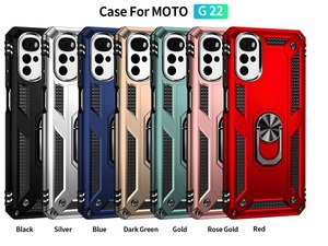 Anti-drop 360 Fing Ring Holder cavalletto posteriore custodie antiurto per Motorola Moto G22 G52 G51 G41 <span class=keywords><strong>G31</strong></span> - Product Image 2