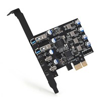 بطاقة توسعة PCIe USB 3.0 مع منفذين USB-C ومنفذين USB-A لأجهزة الكمبيوتر المكتبية - متوفرة في المخزون