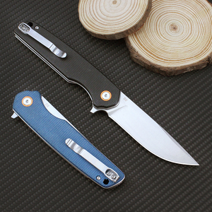 Couteau pliant GT961, lame D2, manche Mikata, couteau tactique d'extérieur, camping, chasse, survie, outils EDC, Tunafire - Product Image 3