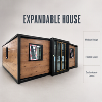 Maison modulaire extensible pour habitation résidentielle, chambres d'hôtes, jardin et espace flexible – Conteneur habitable 40 pieds