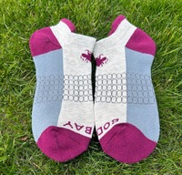 Chaussettes de course pour homme Bioserica Era, chaussettes de sport, chaussettes basses rembourrées, respirantes, en coton, chaussettes de sport courtes
