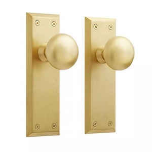 Trenging Solid Brass passage Privacy Knobs with Back Plate High Polished <b>Dummy</b> Design Durable Furniture Hardware Customized - Product Image 2