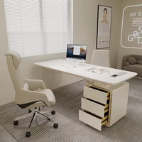 Top haut de gamme Unique créatif moderne Table de bureau Photos bureau exécutif Table d'ordinateur et chaise blanc Table de bureau bureau bureau