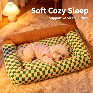 Checkerboard Square <b>Nest</b> Soft Large Pet <b>Bed</b> Deep Sleep Cat <b>Nest</b> Dog <b>Nest</b> Winter Warm Pet Pad Cross Border - Product Image 4