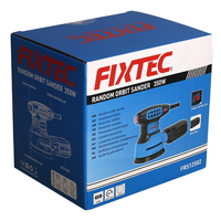 Outils électriques FIXTEC, ponceuse rotative pour bois, 350W, 125mm, ponceuse orbitale aléatoire électrique, machine à poncer pour voiture