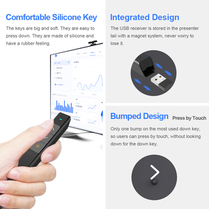 Puntatore Laser per Presentazioni PowerPoint con Logo Personalizzato, Penna Proiettore Wireless con Ricevitore USB - Product Image 4