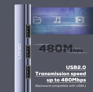 LDNIO DS-34U 4 In 1 çoklu port 4 port <span class=keywords><strong>USB</strong></span> <span class=keywords><strong>3.0</strong></span> alüminyum alaşım HUB adaptörü bilgisayar transferi veri için <span class=keywords><strong>USB</strong></span> HUB adaptörü - Product Image 4