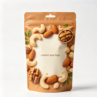 Sachet refermable personnalisé en aluminium pur métallisé, haute barrière, résistant à l'humidité, pour noix, pistaches, dattes, fruits secs
