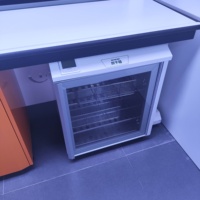 Banc d'islande de laboratoire tout acier certifié CE avec plan de travail en résine phénolique, mobilier de laboratoire avec évier, robinet de gaz et bras d'extraction des fumées