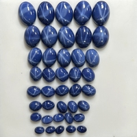 Pierres précieuses HQ GEMS, rubis étoilé ovale 13x18mm, saphir étoilé, cabochon, pierre précieuse synthétique rubis étoilé, en stock à vendre
