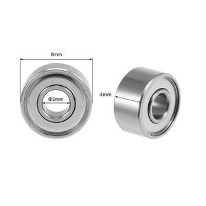 Rodamientos de Bolas de Ranura Profunda en Miniatura de Alta Velocidad 693ZZ 3x8x4 mm para Motor de Coche RC, Pieza de Mano Dental, Carrete de Pesca, <span class=keywords><strong>Patineta</strong></span> - Product Image 3