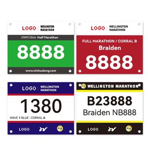 Maraton koşu yarışları yarışması için su geçirmez ve dayanıklı atlet Bib numaraları yazdırılabilir Tyvek kağıt - Product Image 3