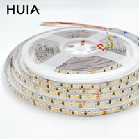 Bande LED SMD 2835 192 LED/m PCB 8mm Double Couleur 24V 25/50 Plaque Électroplaquée Vente en Gros Stock pour Salon