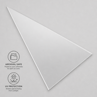 Étui de protection rigide transparent en plastique pour bannière sportive en feutre 12x30 pouces, idéal pour la suspension de guirlandes et la conservation archivistique