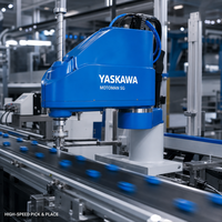 Robot SCARA Yaskawa Série SG 4 axes 3kg 20kg Haute Vitesse pour Prélèvement et Placement avec Contrôleur YRC1000 Moteur de Mouvement Haute Vitesse 1kW