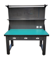 Table de travail en acier établi électrique tables de travail robustes établi de laboratoire de garage établi en acier inoxydable pour la réparation