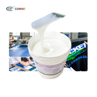 Kaus Kain Cowint Cetak Layar 10 Tempelan Putih Utmatic Mission Paste Tekstil Cetak Layar Tinta Resin Berbasis Air