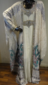 Las mujeres vestido bordado Abaya indio de diseñador vestido - Product Image 2