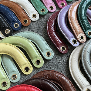 Tali dompet pengganti pegangan tas tangan kulit PU lebar dompet kulit untuk DIY membuat aksesoris tali melengkung - Product Image 5