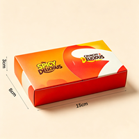 Caja Plegable Desechable con Logotipo Personalizable, de Doble Apertura, Tres Compartimentos, Gran Capacidad, Impresión a Color para Pollo Frito