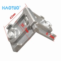 Connecteur d'angle interne en alliage d'aluminium, joint en forme de L, support en aluminium adapté aux accessoires de portes et de fenêtres