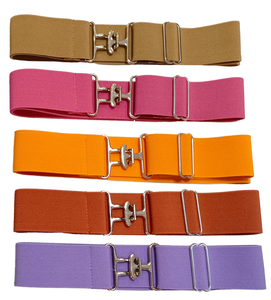 Cintura equestre elastica da 2 pollici 5cm con fibbia resistente con Logo personalizzato prodotti per l'equitazione per adulti - Product Image 2