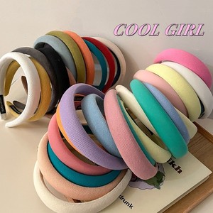 ที่คาดผมผ้าสีพื้นแบบฟูฟ่องสำหรับผู้หญิงและเด็กผู้หญิง - Product Image 1